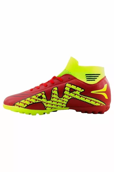 Chaussettes cheville col roulé chaussures de football ROUGE - JAUNE