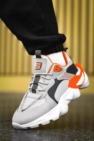 DS Floki حذاء رياضي رجالي برتقالي مدخن