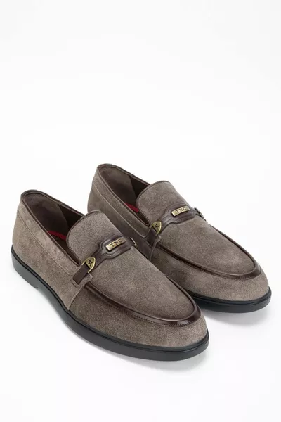 الرجال جلد طبيعي أحذية المنك المتسكع