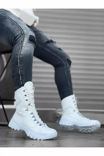 Tugerdi на шнуровке, удобная подошва, белые военные военные почтовые ботинки 