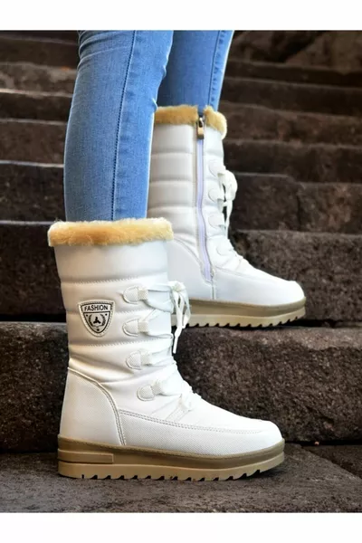 Women's White Snow Boots