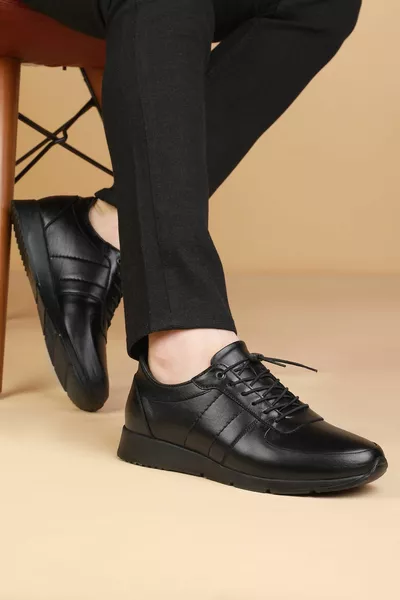  جلد طبيعي لينة مريحة العظام عارضة أحذية الرجال