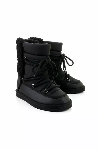 Teddy Detail Bottes de neige pour femmes