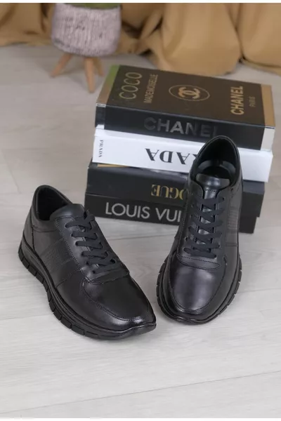 Естествена кожа, мъжки маратонки ортопедични комфортни обувки