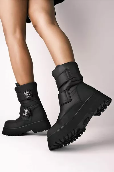 الموسم الجديد للماء المرأة الأسود ماتي أحذية الثلج