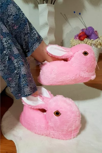 Women's Powder Rabbit Panduf Indoor Boots