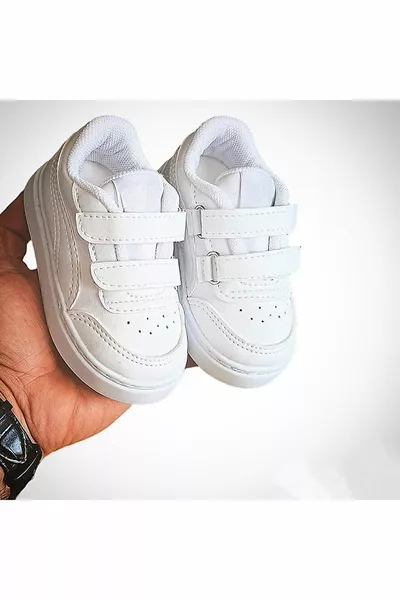 Kinderschuhe Unisex Flach Weiß Weich Rutschfest Orthopädische Genähte Sohle