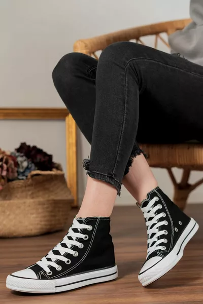 Sneakers lunghe nere unisex