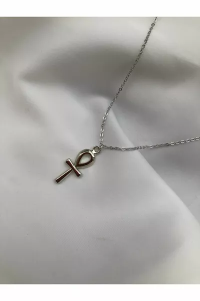 Silver Plated Ankh Symbol Necklace