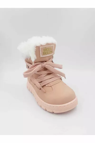 كابا الفتيات أفخم بسحاب أحذية الشتاء عارضة