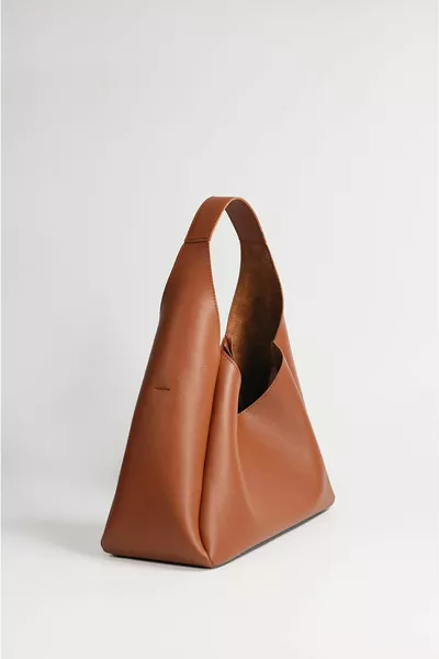 Женская коричневая сумка на руку и плечо из искусственной кожи на молнии с внутренним отделением