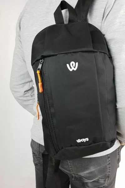 Unisex Schwarzer Camping Fahrrad Wandern Mini Rucksack