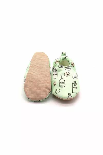 Milks & Cookies Хлопковые нескользящие детские пинетки первого шага