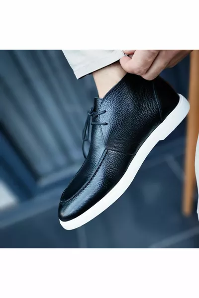 SNAKE BEQUEME HERREN LEDERSTIEFEL