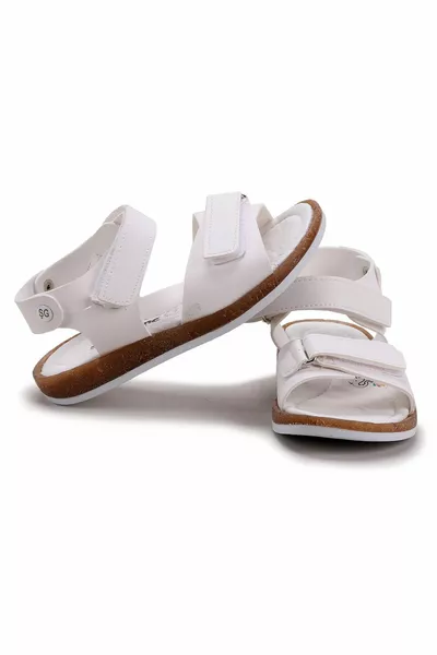 Sb  Orto Pedik Сандалии для мальчиков Тапочки белые