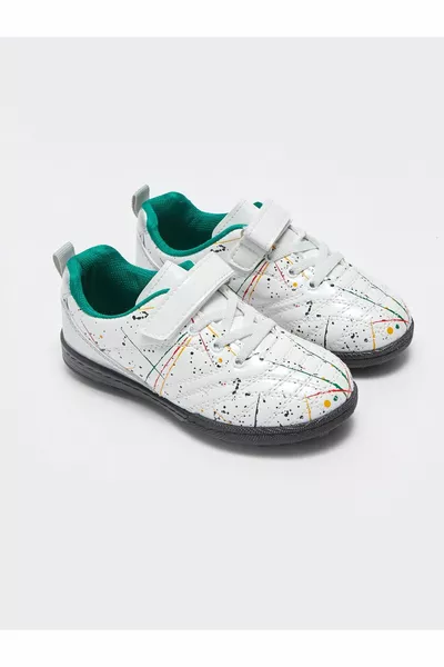 Printed Velcro Boys' Football Boots