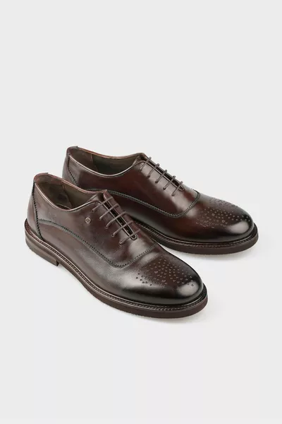 Koffie Lederen Klassieke Schoenen voor heren