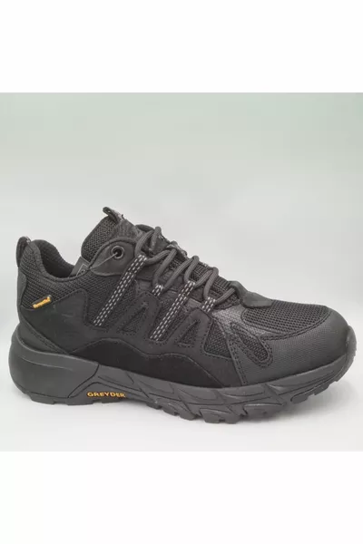  Черная кожа унисекс водонепроницаемая обувь для активного отдыха