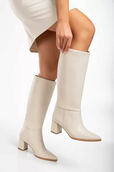 Bottes à talons hauts zippés pour femmes