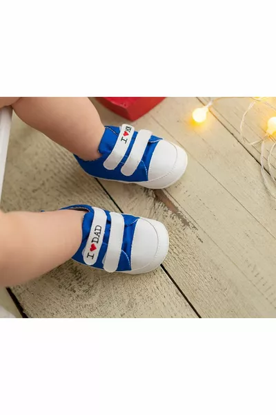 Mom And Dad Baby Booties Baby Booties Casual Shoes -SAKS Blue
