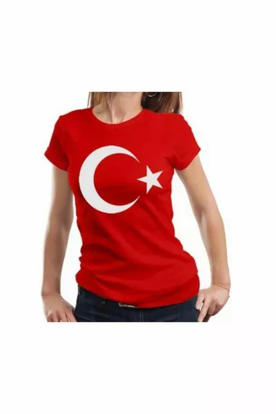 Turkish Flag T-shirt Turkish Flag T-shirt Unisex Flag T-shirt