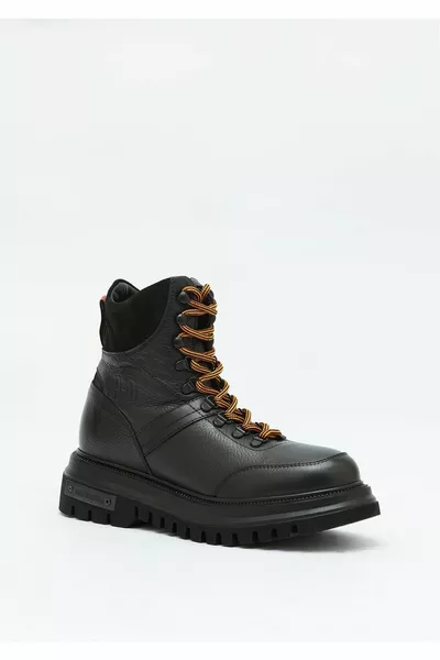 هارلي ديفيدسون شتاين حذاء جلدي أسود للرجال