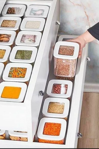 Vip Ahmet حاوية تخزين فراغ متوسطة الحجم  مل