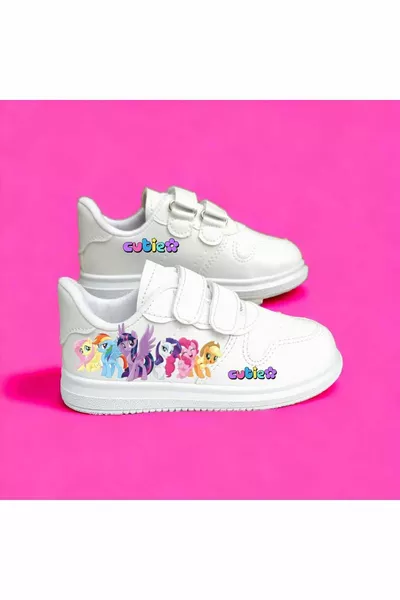 Детски маратонки с щампа Bony Little Horses