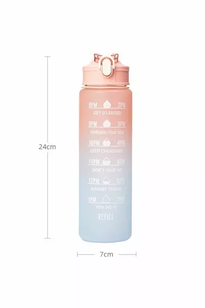 Motivational Water Flask Water Bottle Drinker  ml Tritan Gym Water Bottle Bpa Free Drinker