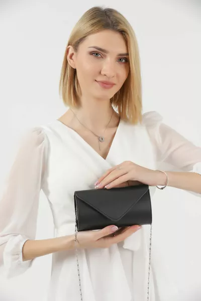 أسود مساء اللباس محفظة حقيبة