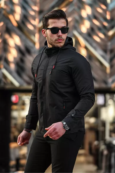 معطف موسمي للرجال مقاوم للماء ويندبروف