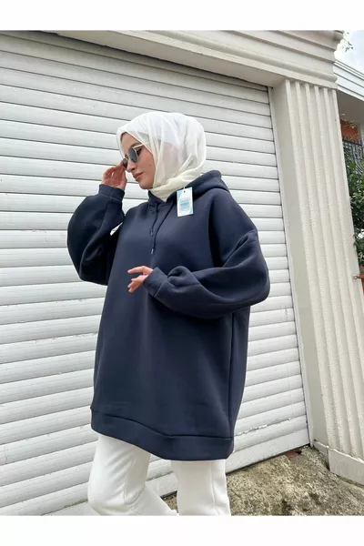 اضافية كبيرة الحجم الأساسية 3 خيوط القطن أثار المرأة قميص من النوع الثقيل 