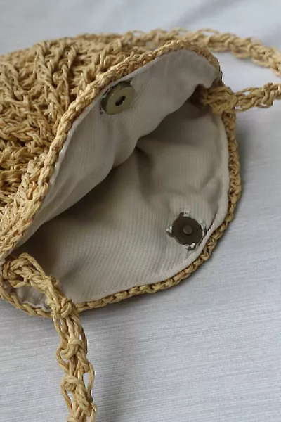 Mussel Mesh Bag / Straw Bag / Raffia Bag / Summer Bag / Bohemian Bag / Paper Rope Bag
