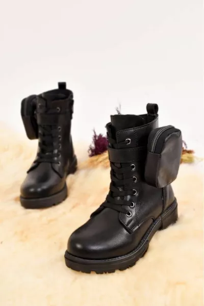 Бумажник Детализированные Черные Девичьи Сапоги