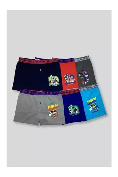 Colored Boys' Boxer Shorts 6-Pack