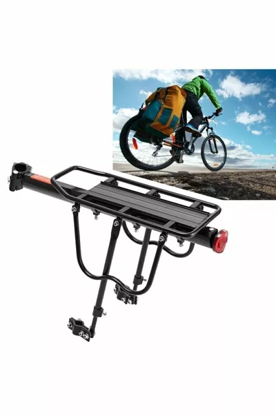 حقيبة خلفية للدراجة الهوائية من الألومنيوم بتصميم مريح قابلة للتعديل مع مجموعة تثبيت للعرض الرياضي