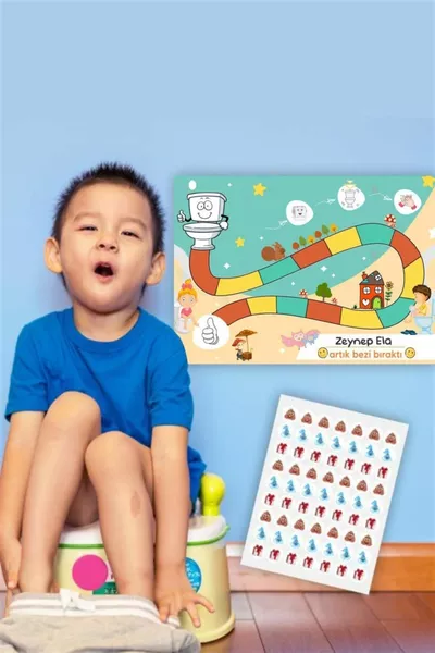 لوحة ملصقات لتعليم الحمام ممتعة وتعليمية سم