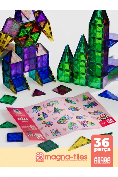 Go Magna-Tiles Blocs de Construction Magnétiques Original - Jouet Éducatif Magnétique - Shopist