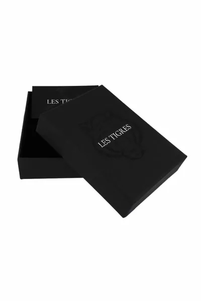 K Gold Plated Silver Tiger Charm Black Cord Bracelet