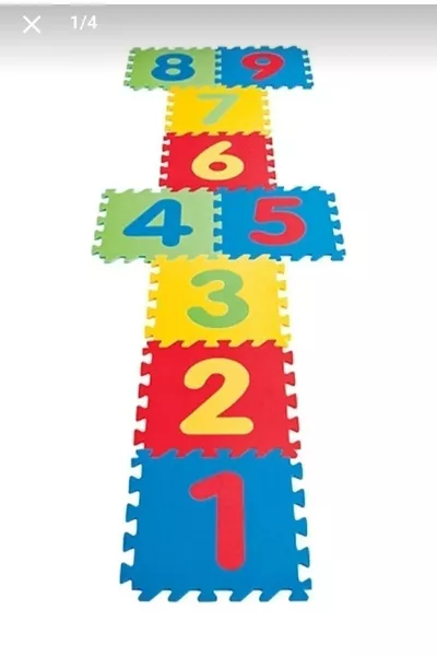 Tapis de jeu en EVA avec chiffres, 9 pièces, grande taille, puzzle