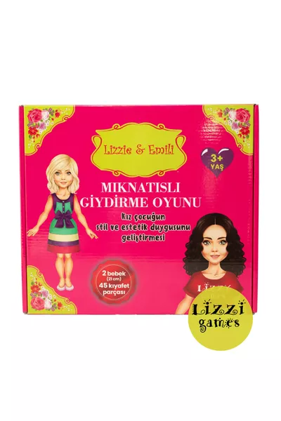 Gioco di vestirsi magnetico "Lizzie & Emili" Set di gioco magnetico