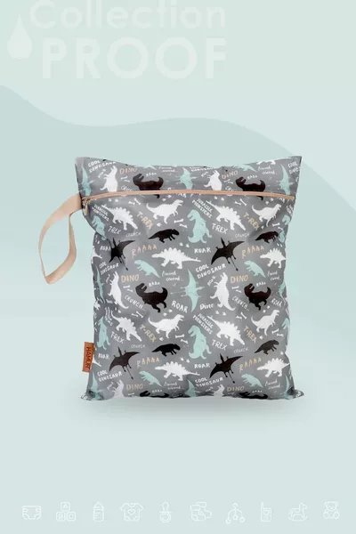 حقيبة ملابس مقاومة للرضع، مايوه، ملابس مبللة وجافة، حقيبة غسيل مقاومة للسوائل للأوساخ والنظافة للأطفال