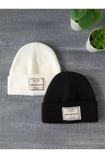 قبعة صوفية منسوجة للأطفال/الرضع بعلامة