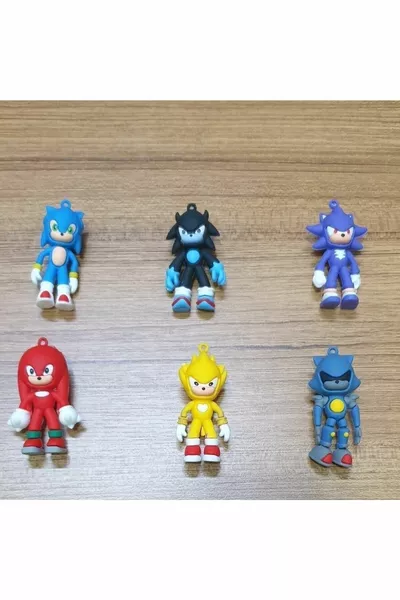 Ёжик Набор из 6 штук Kirpi Sonik Игрушка 6 фигурок 7 см