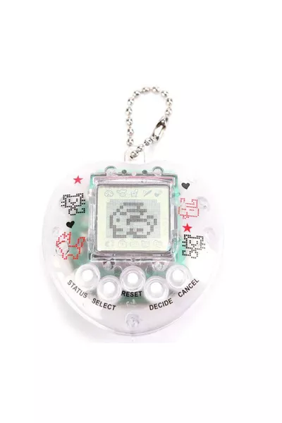 Cuore nostalgico, carino bambino virtuale trasparente