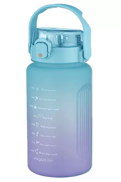 ml Bottle with Handle, With or Without Straw, Dual Color Motivation Bottle