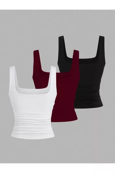 Дамска базова блуза 3 в 1 с ликра