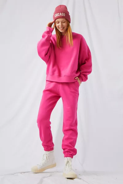 Women's Jogger Fuchsia Sweatpants