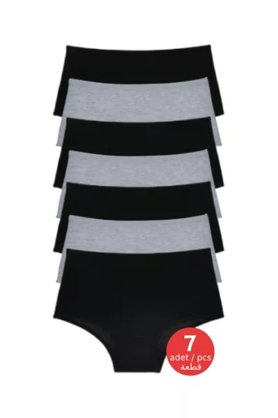 Women's High-Waist Colored Seven Day Panties 7-Pack