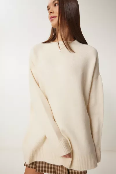 Мягкий трикотажный свитер ВАНИЛЬ 